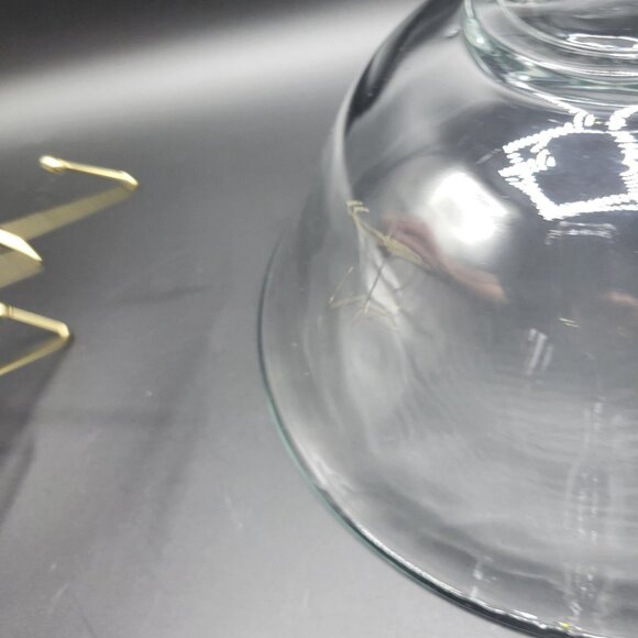 Vintage Indiana Clear Glass 3-Piece Chip N Dip Bowl Set MCM Design - Picture 10 of 11